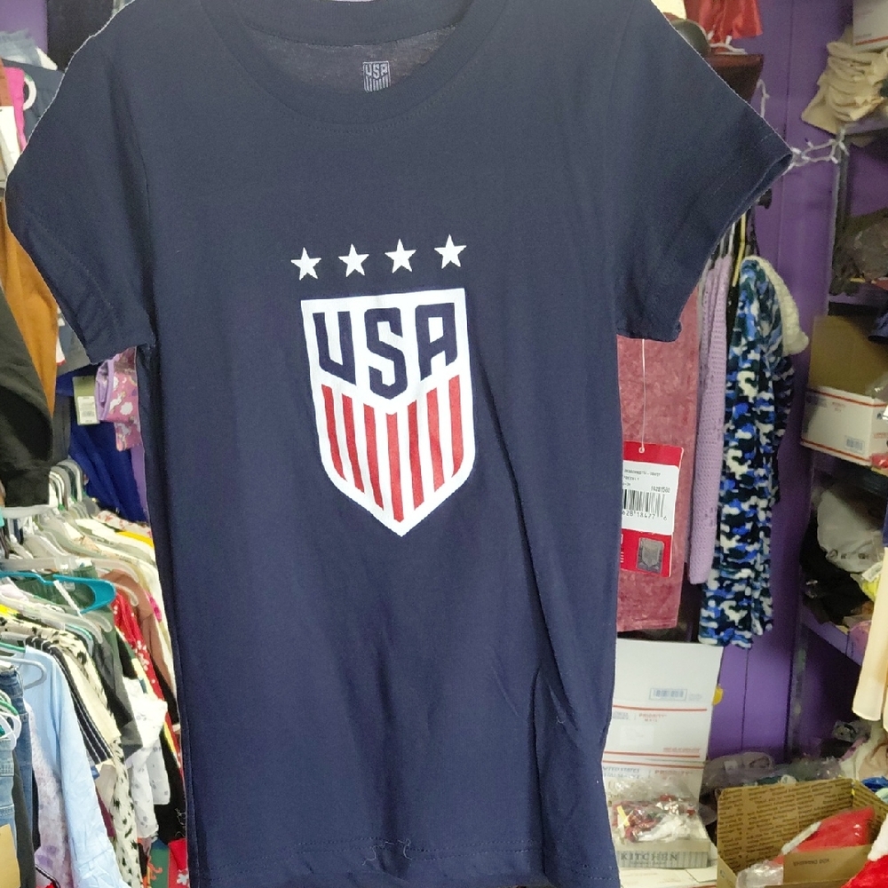 Fox Navy USA Soccer Kids T-Shirt